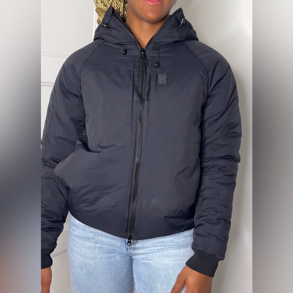 Topo Designs Black Puffer Coat